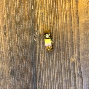 Cartier Love Ring Gold Ring with Diamond Accent Sz 6